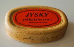 Jysky erikoiskessua, hiostettua, leikattua -käyttämätön  tupakka-aski