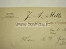 J.A. Mitts Vaasa Import &amp; Export, Tuonti- ja Vientiliike 21.3.1924 -asiakirja