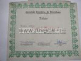 Sociedade Brasileira de Proctologia diploma... doctor Harry E. Blomquist -diplomi