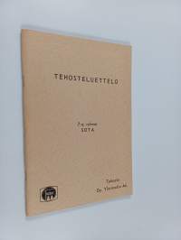 Tehosteluettelo : 7:s. ryhmä - Sota
