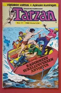 Tarzan 11/1980 - Kadonneen sukellusveneen arvoitus.  (Sarjakuvalehti, sopiva keräilykappaleeksi)