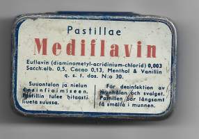 Mediilavin , pillerirasia - peltiä  4x6x1 cm