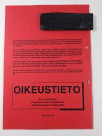 Oikeustieto 6/2001 : Turun yliopiston oikeustieteellisen tiedekunnan yksityisoikeuden tiedotuslehti