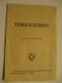 Veikkausehdot 15.9. 1951 alkaen