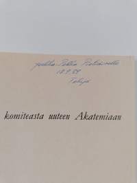 Linkomiehen komiteasta uuteen Akatemiaan : valtion tieteellisten toimikuntien 60-luku (tekijän omiste)