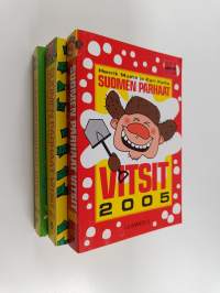 Suomen parhaat vitsit -paketti (3kirjaa) : Suomen parhaat vitsit 2005 ; Suomen parhaat vitsit 2010 ; Suomen parhaat vitsit 2013