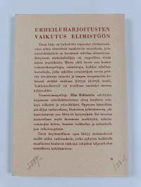 Urheiluharjoitusten vaikutus elimistöön