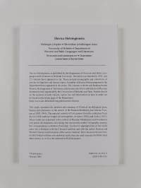 Patterns of Transcendence : Classical Myth in Marina Tsvetaeva&#039;s Poetry of the 1920s (signeerattu, tekijän omiste)