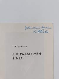J.K. Paasikiven linja (signeerattu, tekijän omiste)