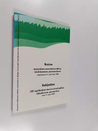 Kutsu maatalous-metsätieteellisen tiedekunnan promootioon toukokuuun 17. päivänä 1996 = Inbjudan till agrikultur-forstvetenskapliga fakultetens promotion den 17 m...