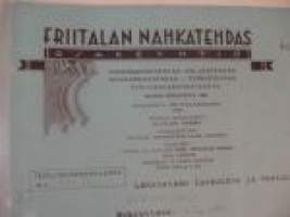 Friitalan nahkatehdas 1.10.1940 -asiakirja