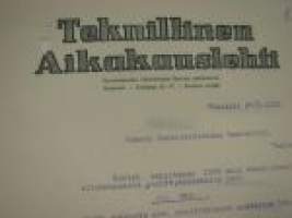 Teknillinen Aikakauslehti Helsinki 20.5.1922 -asiakirja