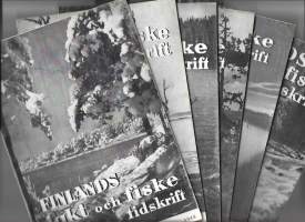Finlands jakt och fiske tidskrift 1945  nrot 1 - 6  koko vuosikerta