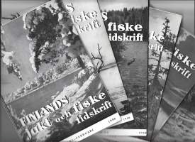 Finlands jakt och fiske tidskrift 1950  nrot 1 - 6  koko vuosikerta