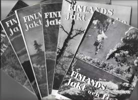 Finlands jakt och fiske tidskrift 1952 nrot 1 - 6  koko vuosikerta