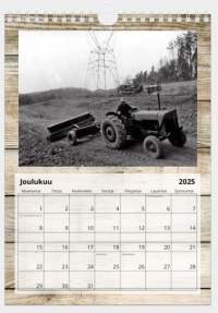 Uusi 2025 Ford ja Fordson traktori seinäkalenteri, koko A4.