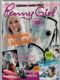 Penny Girl. Mukavia pikku tarinoit ja ohjeita hevosista, Sarja kuvia monenlaista Willy ja Boris 1siv, Ruuna Romppu 4 siv.,Lumivaara 9 siv.ja Talvi traama 13 siv.