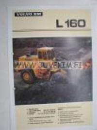 Volvo L 160 etukuormaaja -myyntiesite