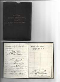 National  Sailors and Fireman Union of Great Britain and Ireland 1913 jäsenkirja