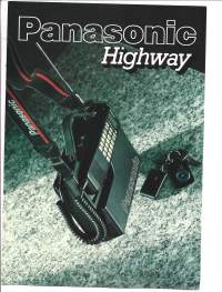 Panasonic Highway NMT 450, NMT 900  autopuhelimet - mainoskortti postikortti kulkematon  A5 koko
