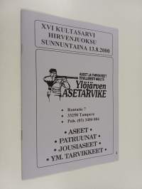 16 kultasarvi hirvenjuoksu sunnuntaina 13.8.2000