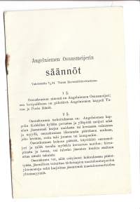 Angelniemen Osuusmeijerin säännöt 1904