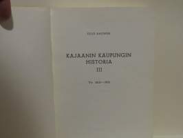 Kajaanin Kaupungin Historia III V.V. 1810-1905