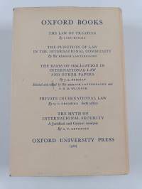 The law of nations : an introduction to the international law of peace