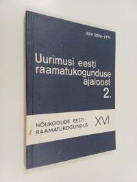 uurimusi eesti raaamatukogunduse ajaloost 2