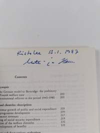 Growth to Limits : The Western European Welfare States Since World War II : Volume 1 Sweden, Norway, Finland, Denmark (signeerattu, tekijän omiste)