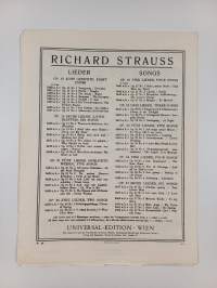 Richard Strauss - Drei lieder : Three songs