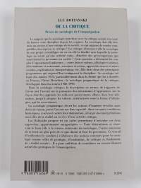 De la critique : précis de sociologie de l&#039;émancipation