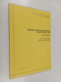 Research Report Symposium, Kuopio 14 April 1980 - Abstracts