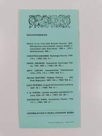 Kirjaluettelo 1973
