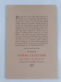 Fra diktningen i krigsårene - Tillegg til H. Eitrem: Norsk leseverk for de høgre skoler