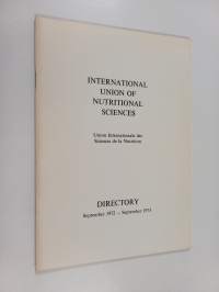International union of nutritional sciences directory : september 1972 - september 1975
