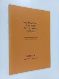 International union of nutritional sciences directory : august 1975 - august 1978