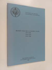 Report for the academic years 1977/1978, 1978/1979, 1979/1980