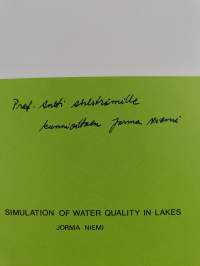 Simulation of water quality in lakes (signeerattu, tekijän omiste)