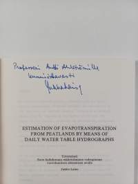 Estimation of Evapotranspiration from Peatlands by Means of Daily Water Table Hydrographs (signeerattu, tekijän omiste)