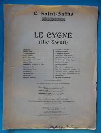 Le Cygne (the Swan) - Eläinten karnevaali + Musique Moderne de piano. (Musiikki, nuotit, piano, viulu)