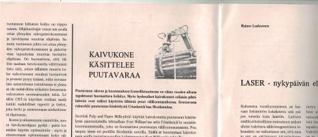 Machinery oy:n asiakas lehti n:o 1 1970. Sivuja 24. Yritys perustettu 1911. Metallin työstö koneet, erikoiskoneet ja laitteet, työkalut, tiekoneet ja huolto.