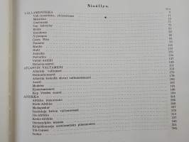 v.1926 Maapallo Väli-Ameriikka, Atlantin Valtameri, Afrikka