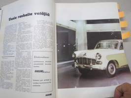 Diesel-lehti 1959 sidottu vuosikerta, runsas mainoskuvitus työkoneista ja moottoreista, värikuvaesittelyt mm. Fiat 600 &amp; Volga, erittäin laadukas julkaisu