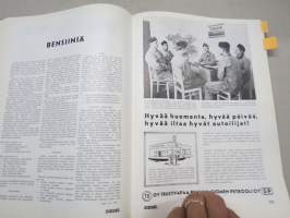 Diesel-lehti 1959 sidottu vuosikerta, runsas mainoskuvitus työkoneista ja moottoreista, värikuvaesittelyt mm. Fiat 600 &amp; Volga, erittäin laadukas julkaisu
