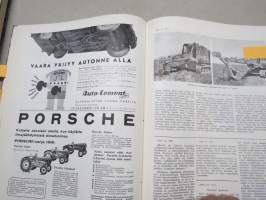 Diesel-lehti 1959 sidottu vuosikerta, runsas mainoskuvitus työkoneista ja moottoreista, värikuvaesittelyt mm. Fiat 600 &amp; Volga, erittäin laadukas julkaisu