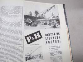 Diesel-lehti 1959 sidottu vuosikerta, runsas mainoskuvitus työkoneista ja moottoreista, värikuvaesittelyt mm. Fiat 600 &amp; Volga, erittäin laadukas julkaisu