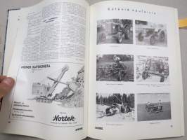 Diesel-lehti 1957 sidottu vuosikerta, runsas mainoskuvitus työkoneista ja moottoreista, erittäin laadukas julkaisu