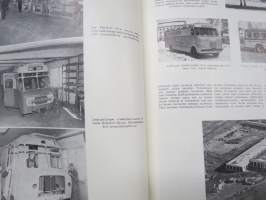 Diesel-lehti 1957 sidottu vuosikerta, runsas mainoskuvitus työkoneista ja moottoreista, erittäin laadukas julkaisu