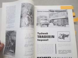 Diesel-lehti 1960 sidottu vuosikerta, runsas mainoskuvitus työkoneista ja moottoreista, erittäin laadukas julkaisu